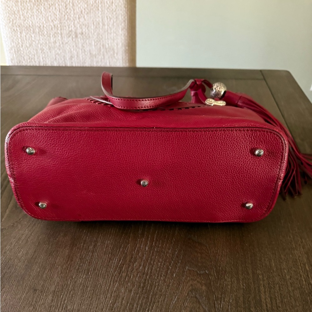 Brighton Ferrara Gabriella Red Medallion Tassel Tote & Wallet for Valentines Day - Picture 4 of 7